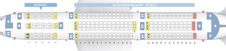 Схема кресел боинг 767 300