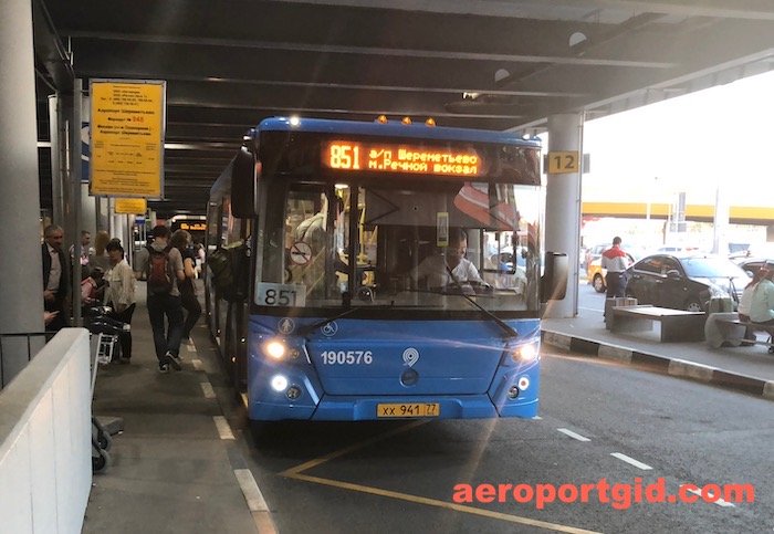 Автобус 851 - Речной Вокзал-Шереметьево