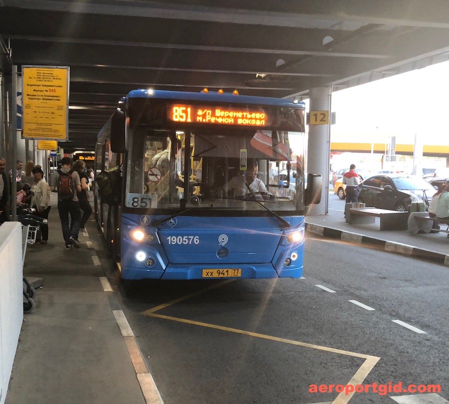 Автобус 851 Шереметьево-Речной вокзал