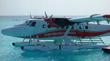 Гидросамолет на Мальдивах